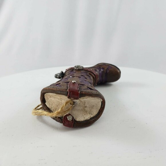 Cowboy Boot Christmas Tree Ornament Spur Western - Picture 4 of 4